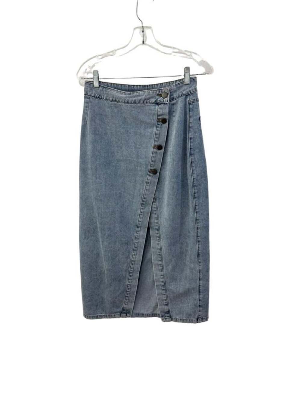 Mable Denim Skirt Size S Asymmetrical Crossover Maxi
